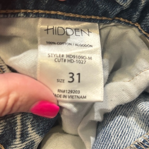 Hidden Logan Heavy Distressed Dad Jeans Size 31 (like new condition) - Picture 5 of 6